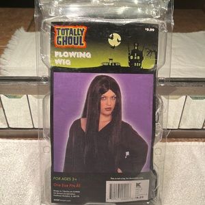 New Long Black Halloween Wig